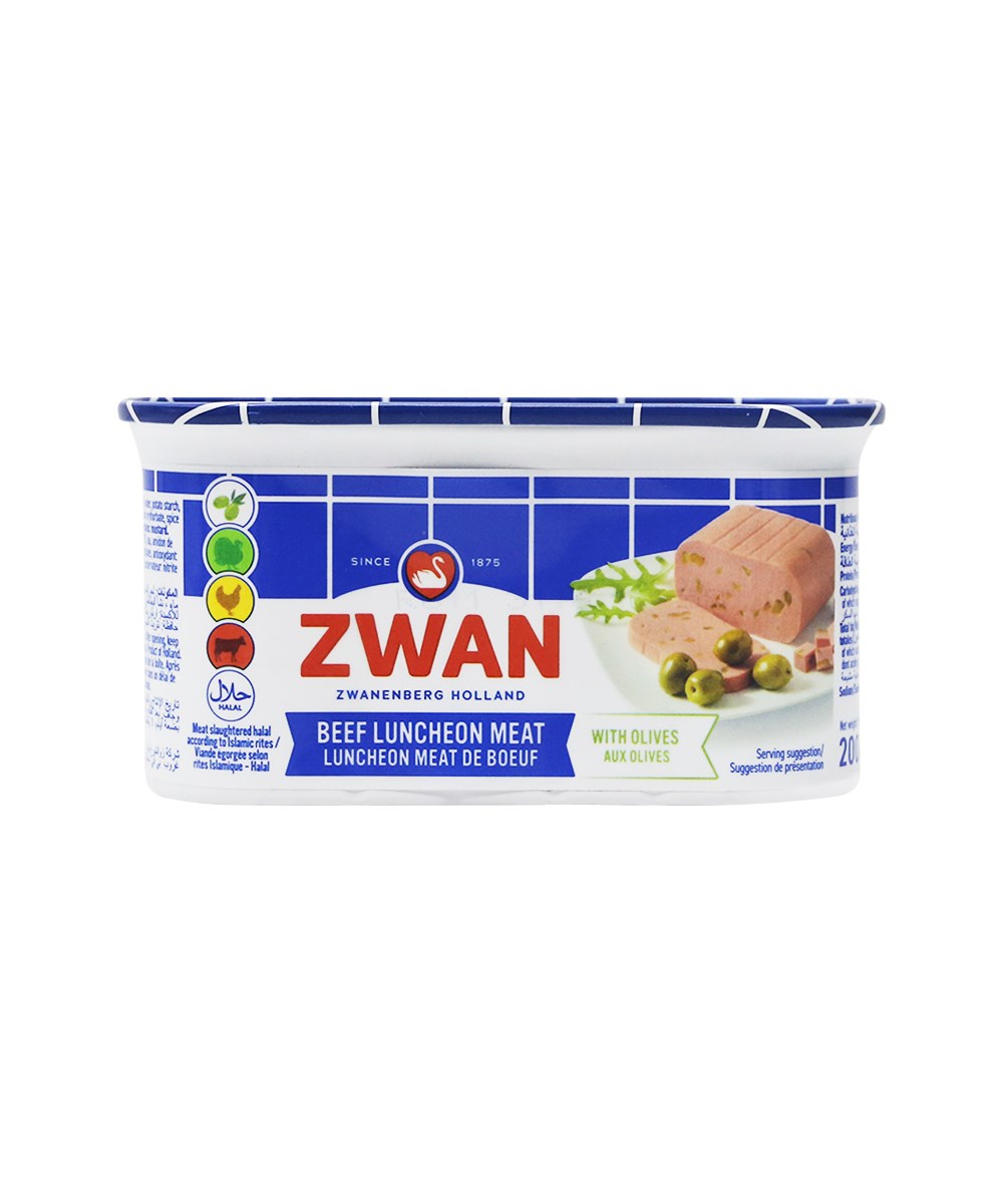 Zwan Beef Luncheon Meat With Olives 200G