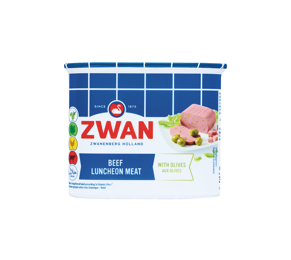 Zwan Beef Luncheon Meat Olives 340G
